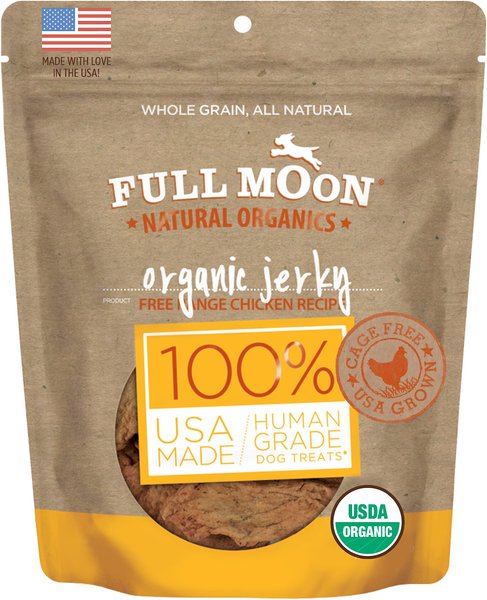 Full Moon Organic Chicken Jerky Human-Grade Dog Treats, 16-oz bag slide 1 of 7