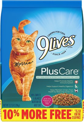 9 lives cat food plus care