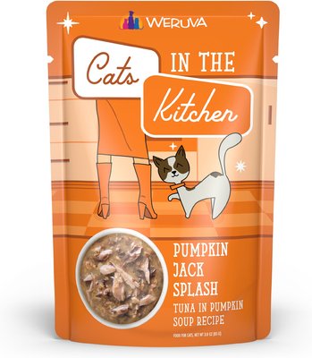 Weruva Cats in the Kitchen Pumpkin Jack Splash Tuna in Pumpkin Soup Grain-Free Cat Food Pouches, slide 1 of 1