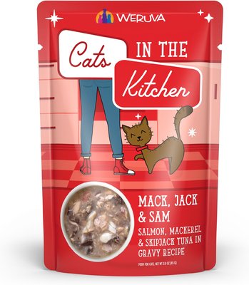 6. Weruva Cats in the Kitchen Mack, Jack & Sam