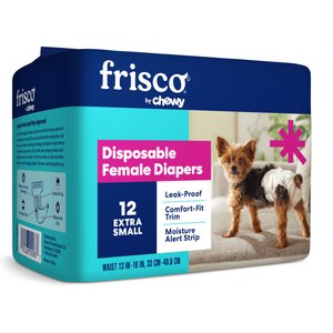 Frisco Female Leak-Proof Diaper, X-Small: 13 to 16-in waist, 12 count