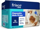 Frisco Male Dog Wraps, Medium: 17 to 22-in waist, 12 count