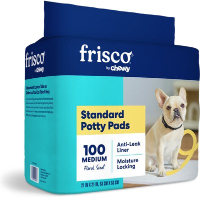 Frisco Dog Training Pads, 21 x 21-in, 100 count, Floral Scented, slide 1 of 1