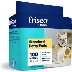 Frisco Dog Training Pads, 21 x 21-in, 100 count, Floral Scented