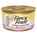 Fancy Feast Kitten Tender Salmon Feast Canned Cat Food, 3-oz, case of 24