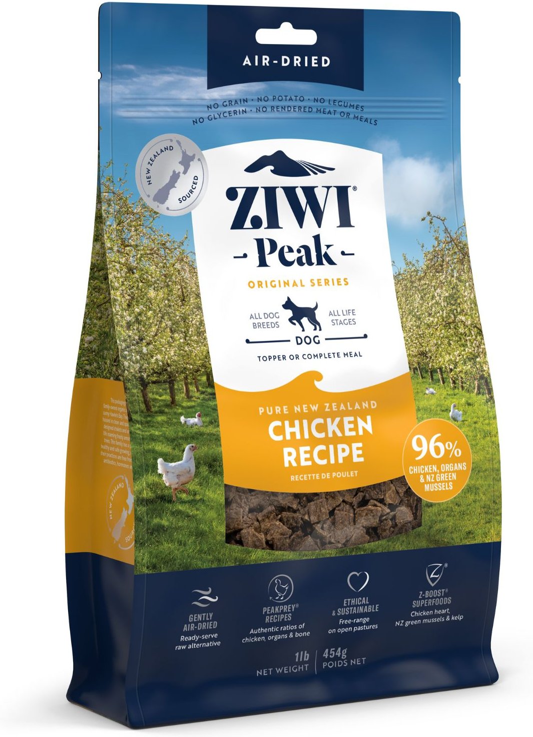 ZIWI Peak Air-Dried Chicken Dog Food, 1 