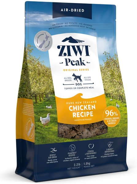 Ziwi Peak Chicken Grain-Free Air-Dried Dog Food, 2.2-lb bag slide 1 of 8