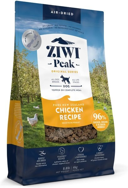Ziwi Peak Chicken Grain-Free Air-Dried Dog Food, 8.8-lb bag slide 1 of 8