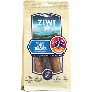 Ziwi Oral Health Air Dried Lamb Trachea Dog Chews, 2.1-oz bag