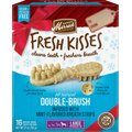 Merrick Fresh Kisses Holiday Double-Brush Mint-Flavored Dental Dog Treats, Large, 16 count