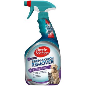 Simple Solution Pet Stain & Odor Remover with Pro-Bacteria & Enzyme Formula, 32-oz bottle