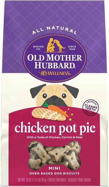 Old Mother Hubbard Mini Classic Chicken Pot Pie Biscuits Baked Dog Treats, 20-oz bag slide 1 of 8