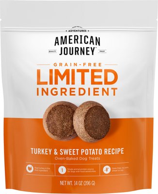 American Journey Turkey & Sweet Potato Recipe Limited Ingredient Dog Treats, slide 1 of 1