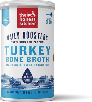 The Honest Kitchen Daily Boosters Turkey Bone Broth with Turmeric for Dogs, slide 1 of 1