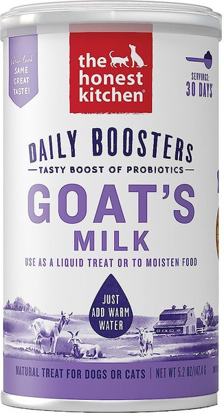 The Honest Kitchen Daily Boosters Instant Goat's Milk with Probiotics for Dogs, 5.2-oz jar slide 1 of 7