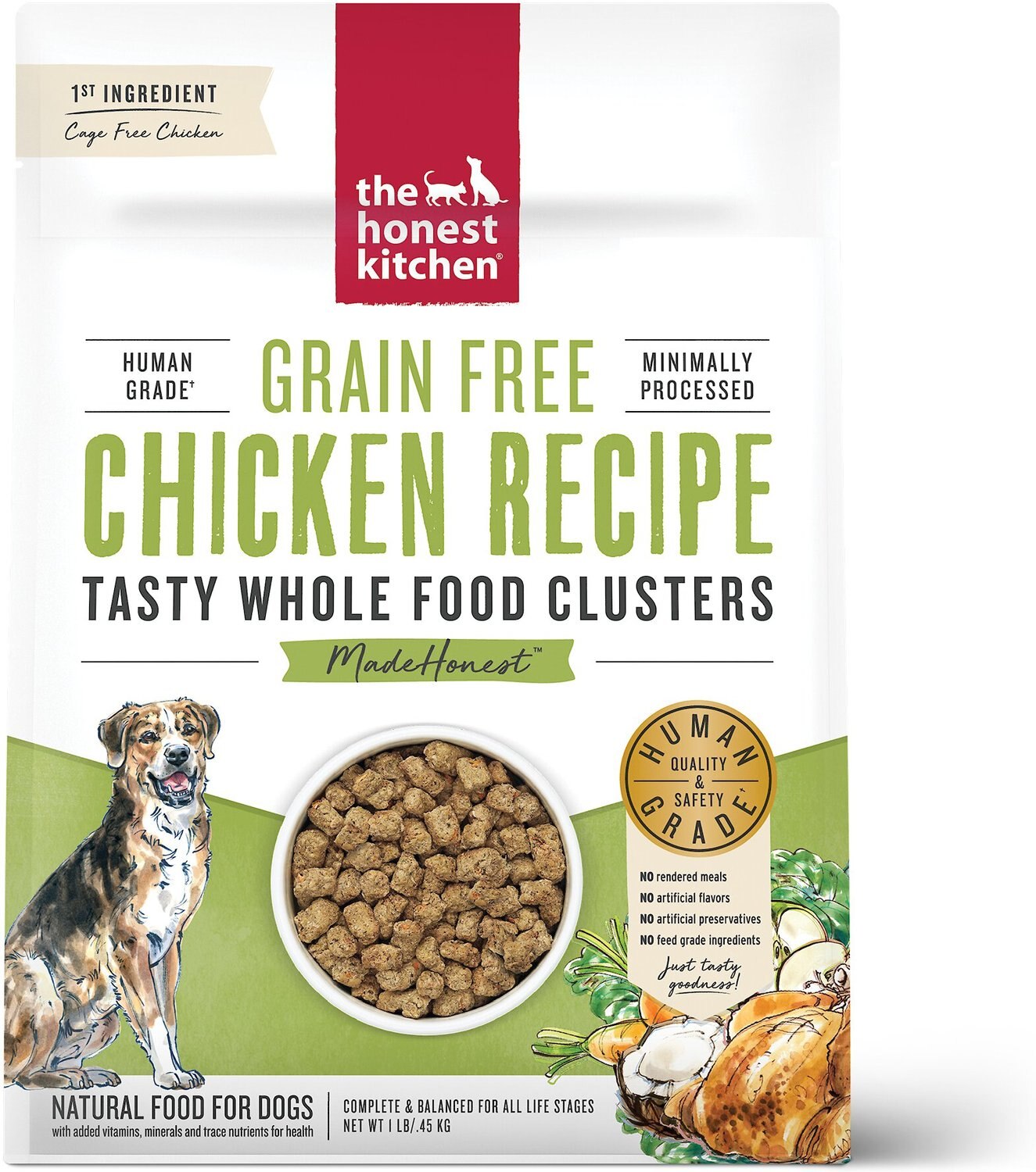 The Honest Kitchen Grain Free Chicken Whole Food Clusters Dry Dog Food