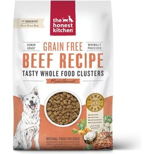 The Honest Kitchen Grain-Free Beef Whole Food Clusters Dry Dog Food, 20-lb bag
