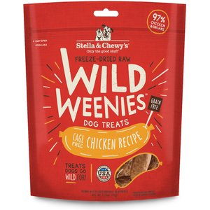 Stella & Chewy's Chicken Wild Weenies Freeze-Dried Raw Dog Treats, 3.25-oz bag