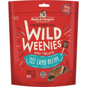 Stella & Chewy's Lamb Wild Weenies Freeze-Dried Raw Dog Treats, 3.25-oz bag