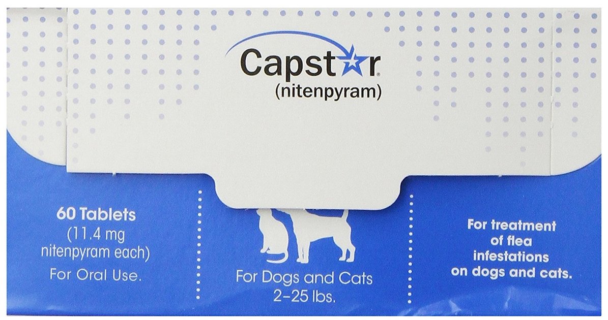 Capstar Flea Tablets for Dogs & Cats, 2-25 lbs, 60 count