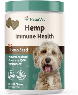 NaturVet Hemp Soft Chews Immune Supplement for Dogs, slide 1 of 1