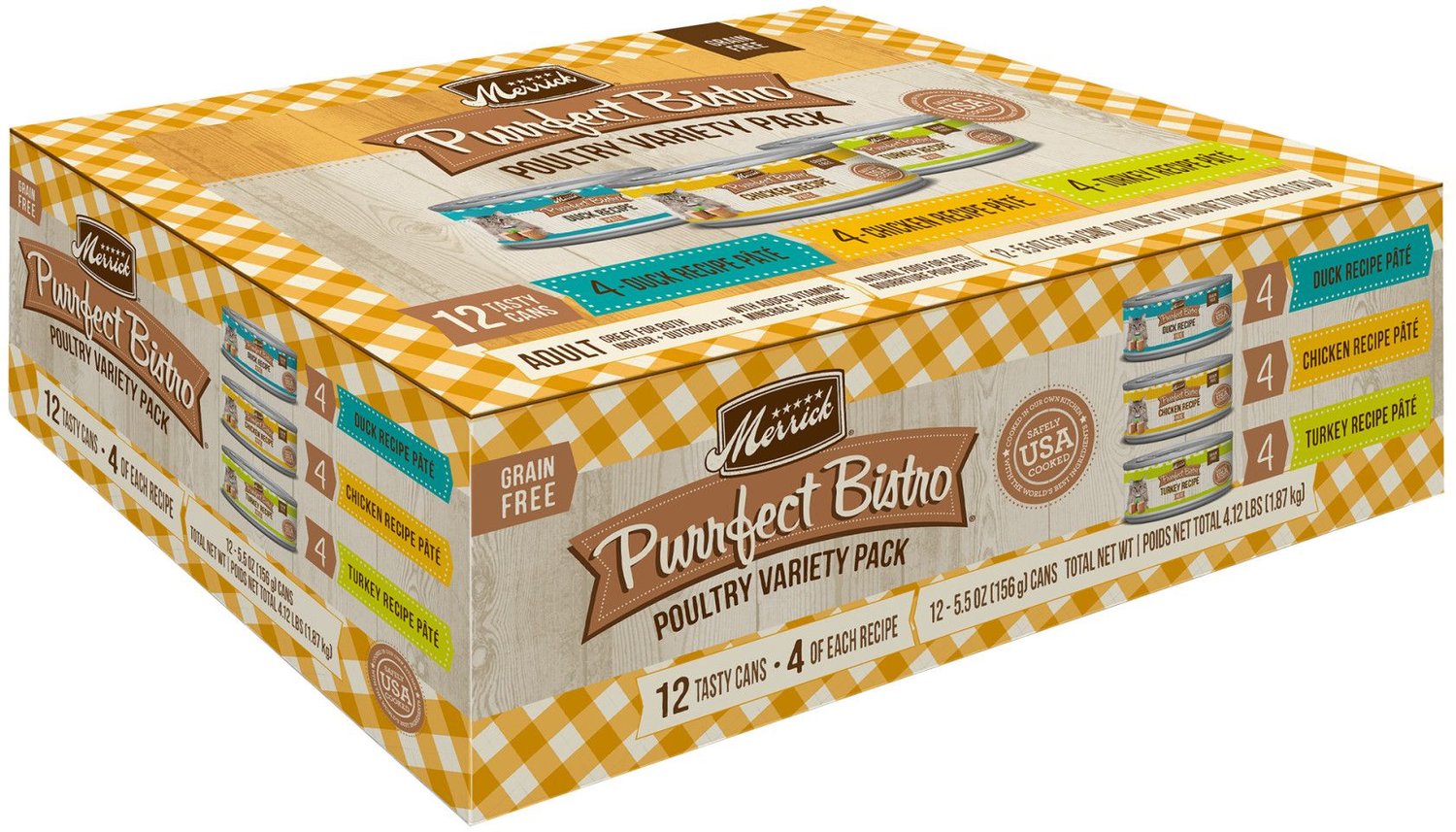 Merrick Purrfect Bistro Poultry Grain-Free Variety Pack