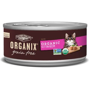 Castor & Pollux Organix Grain-Free Organic Kitten Recipe Canned Cat Food, 5.5-oz, case of 24