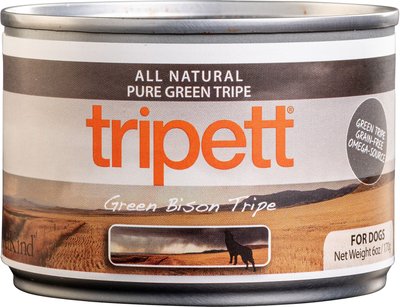 PetKind Tripett Green Bison Tripe Grain-Free Canned Dog Food, 5.5-oz, case of 24, slide 1 of 1