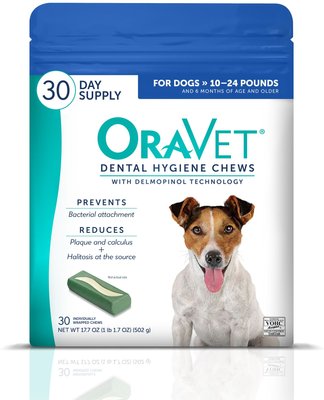 OraVet Dental Care Hygiene Chews for Dogs, 10 - 24 lbs, slide 1 of 1
