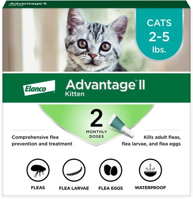 Advantage II Flea Spot Treatment for Cats, 2-5 lbs, slide 1 of 1