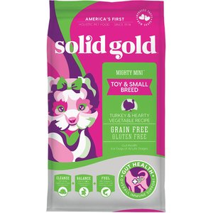 Solid Gold Mighty Mini Grain-Free Turkey & Hearty Vegetable Dry Dog Food, 11-lb bag