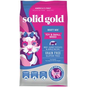 Solid Gold Mighty Mini Small & Toy Breed Grain-Free Beef, Sweet Potato & Apple Dry Dog Food, 4-lb bag