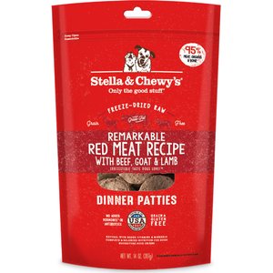 Stella & Chewy's Remarkable Red Meat Recipe Dinner Patties Freeze-Dried Raw Dog Food, 14-oz bag