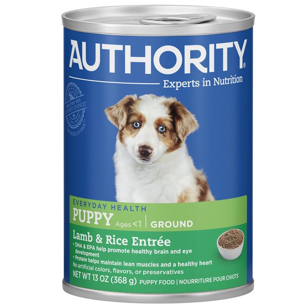 AUTHORITY Lamb & Rice Entree Puppy Ground Canned Dog Food ...