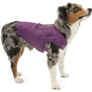 Kurgo Loft Reversible Insulated Dog Quilted Coat, Purple, X-Small