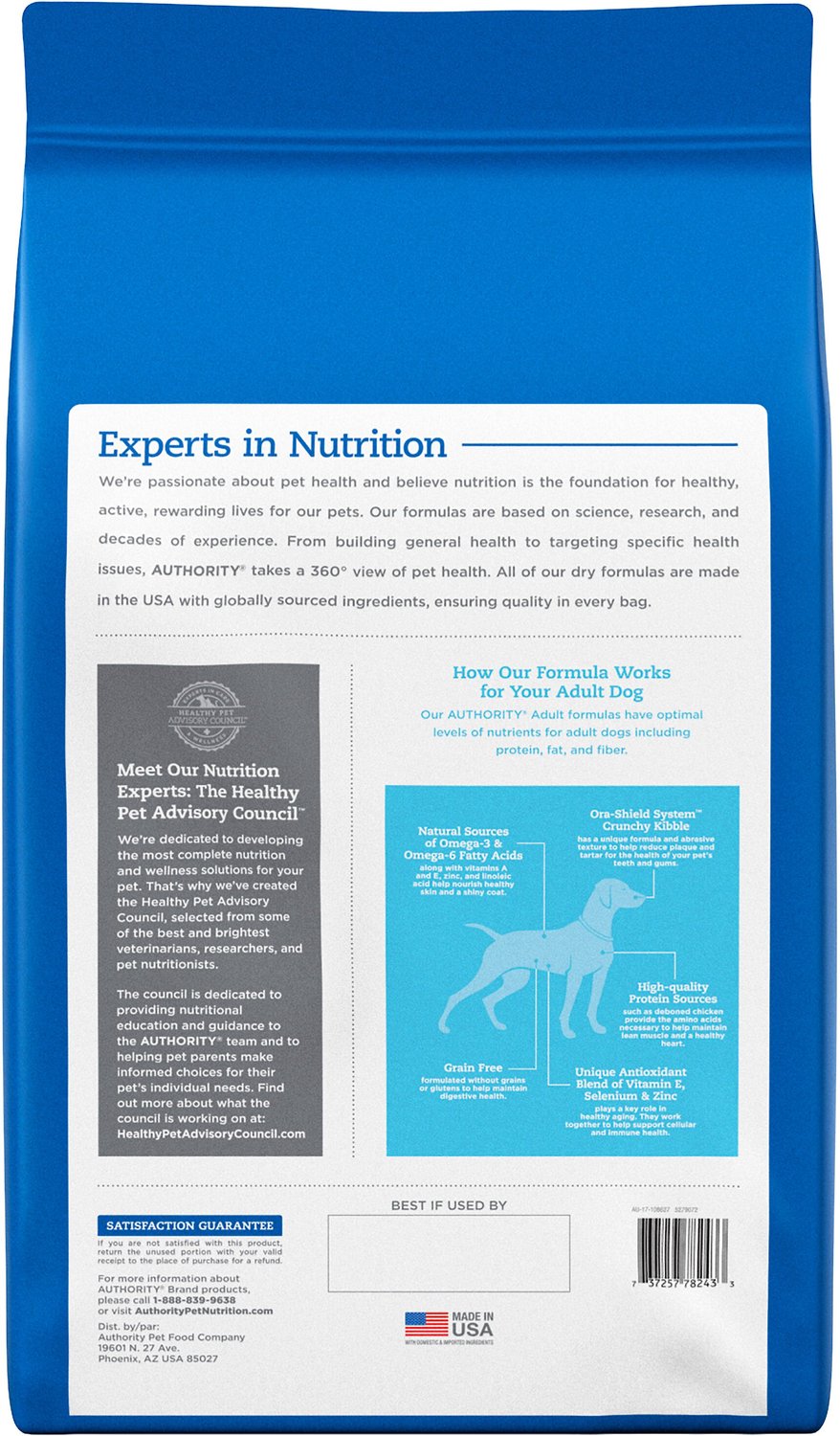 Authority Dog Food Feeding Chart