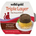 Solid Gold Triple Layer Mousse and Shreds with Real Beef & Pumpkin Wet Cat Food, 2.75-oz, case of 6