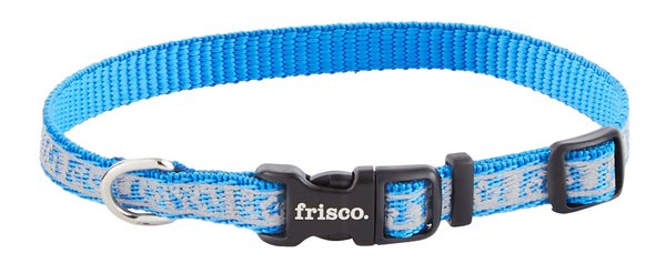 Frisco Patterned Polyester Reflective Dog Collar, Hawaiian Floral, X-Small: 8 to 12-in neck, 3/8-in wide slide 1 of 7