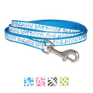 Frisco Patterned Nylon Reflective Dog Leash, Hawaiian Floral, X-Small: 6-ft long, 3/8-in wide