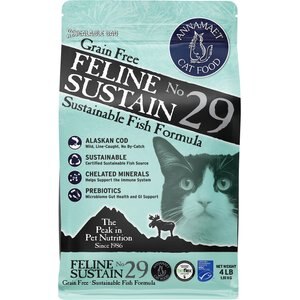 Annamaet Grain-Free Feline Sustain No. 29 Fish Formula Dry Cat Food, 4-lb bag