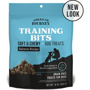 American Journey Salmon Recipe Grain-Free Soft & Chewy Training Bits Dog Treats, 16-oz bag