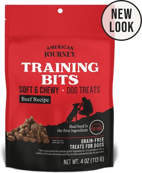American Journey Beef Recipe Grain-Free Soft & Chewy Training Bits Dog Treats, 4-oz bag slide 1 of 9