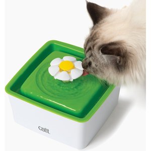 Catit Mini Flower Plastic Cat Fountain, 50.7-oz