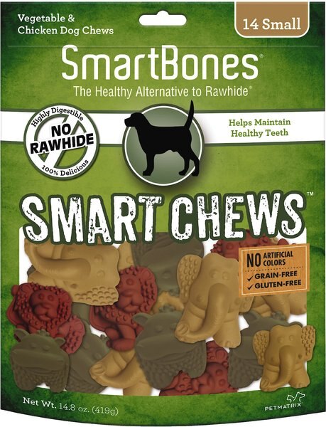 SmartBones Small Smart Chews Grain-Free Dog Treats, 14 count slide 1 of 4
