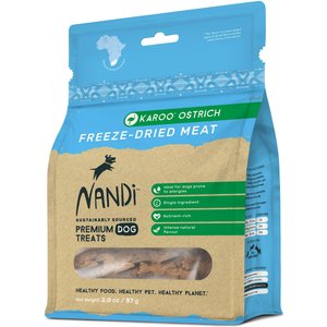 Nandi Karoo Ostrich Freeze-Dried Dog Treats, 2-oz bag