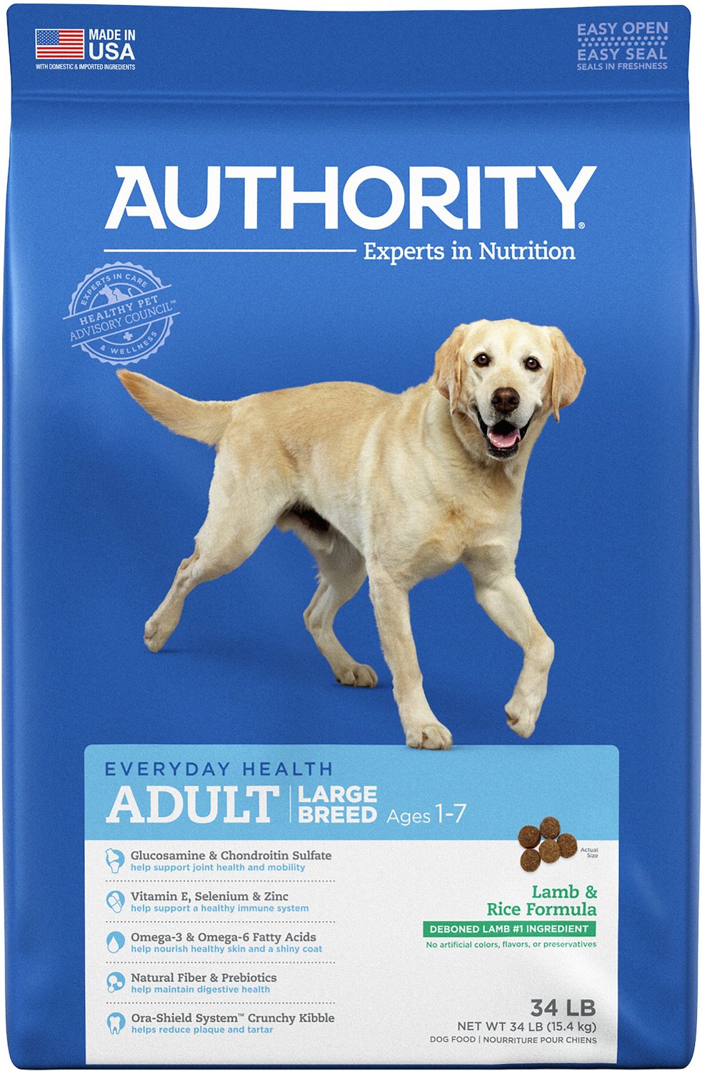 Authority Large Breed Puppy Food Feeding Chart