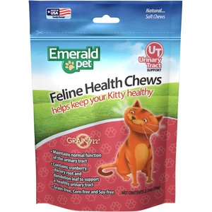 Emerald Pet Feline Health Urinary Tract Support Grain-Free Cat Treats, 2.5-oz bag