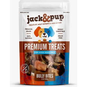 Jack & Pup Bully Bites Dog Treats, 2-lb bag