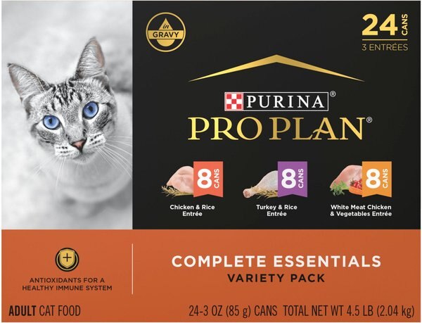 Purina Pro Plan Chicken & Turkey Favorites Variety Pack Canned Cat Food, 3-oz, case of 24 slide 1 of 9