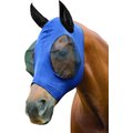 WeatherBeeta Stretch Bug Eye Horse Fly Mask with Covered Ears, Navy/Black, Full